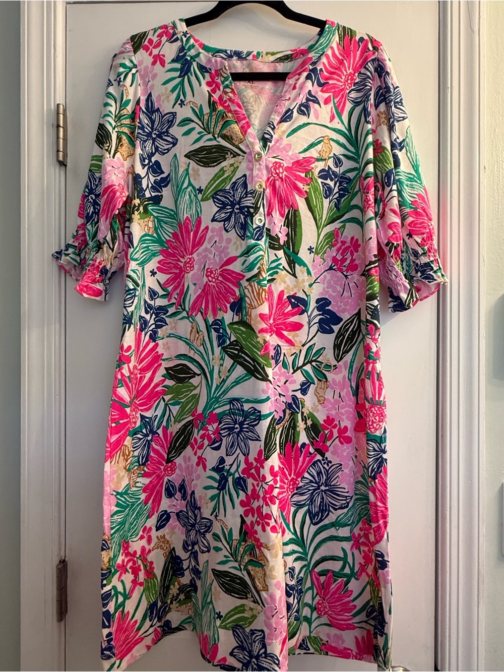 NWT Lilly Pulitzer Delsie Dress Endless Summers Floral XL